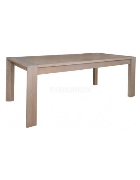 Drevený jedálenský stôl z masívu z dubového dreva svetlej farby sonoma obdĺnižikového tvaru vhodný pre 8 osôb