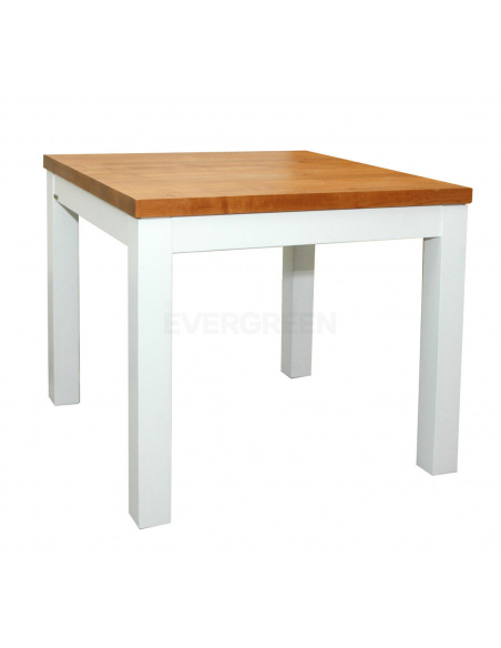 Kuchynský stôl z masívu, biely - HERITAGE