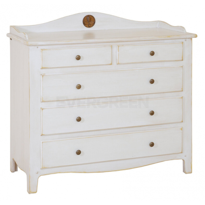 Komoda do spálne, biela - TOSCANE