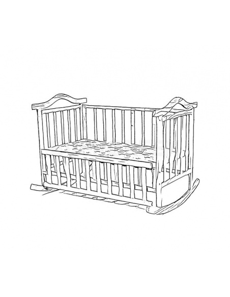 Drevená kolíska pre bábätko z masívu - RÊVE D'EFANT