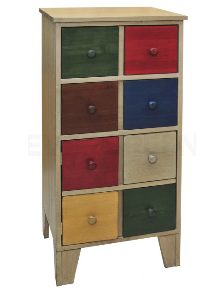 Úzka komoda so zásuvkami - LAVANDE