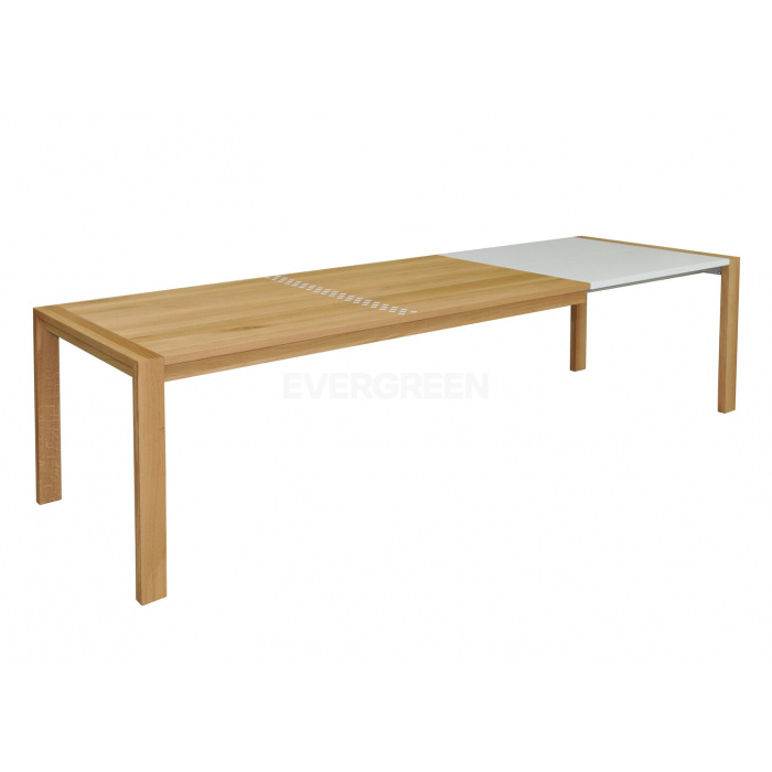 Masívny rozkladací jedálenský stôl -...