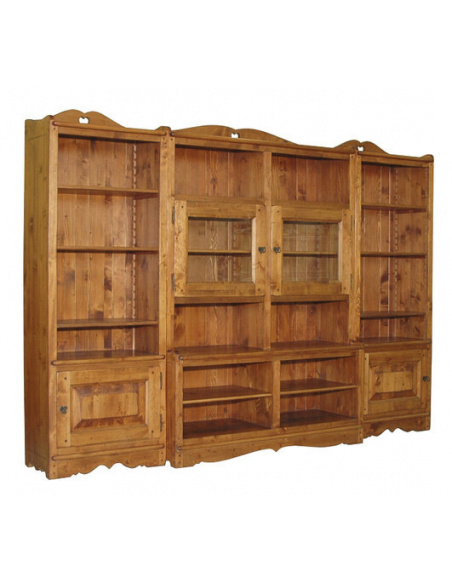Masívna rustikálna knižnica - COEUR DES ALPES