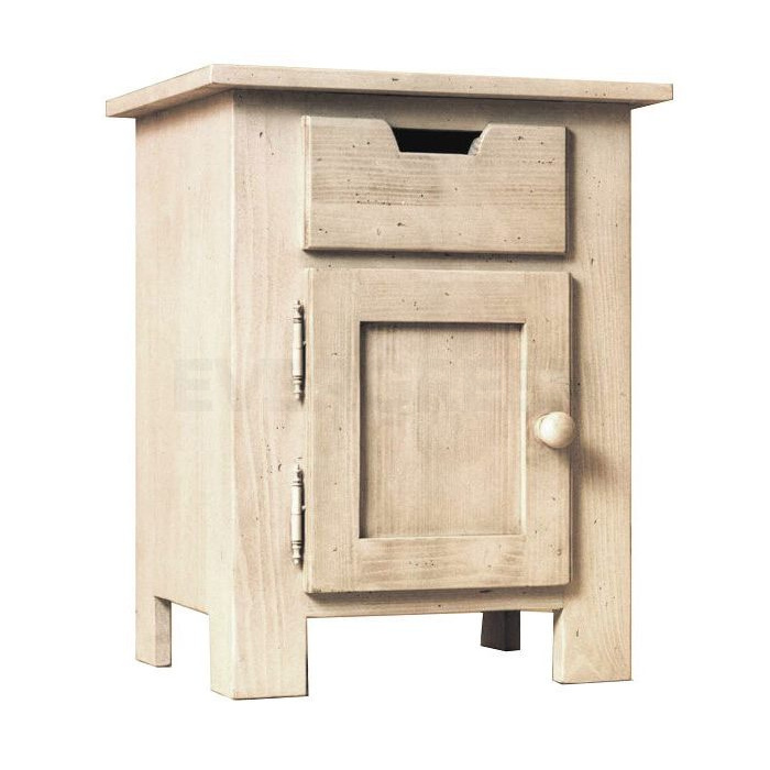 Drevený nočný stolík, dub - COUNTRY