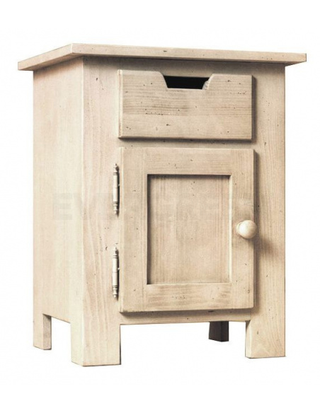 Drevený nočný stolík, dub - COUNTRY