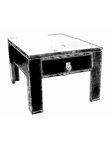 Nočný stolík, čierny -  CLAIRVAL