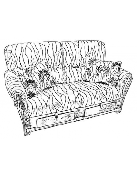 Rustikálna sedačka do obývačky - LOUIS PHILIPPE