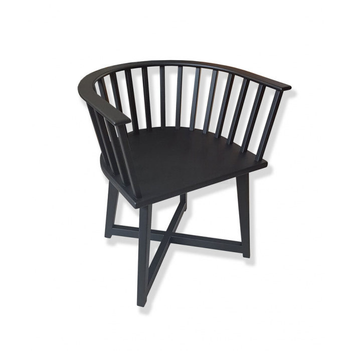 Drevené kreslo, dub, čierna - ERIK